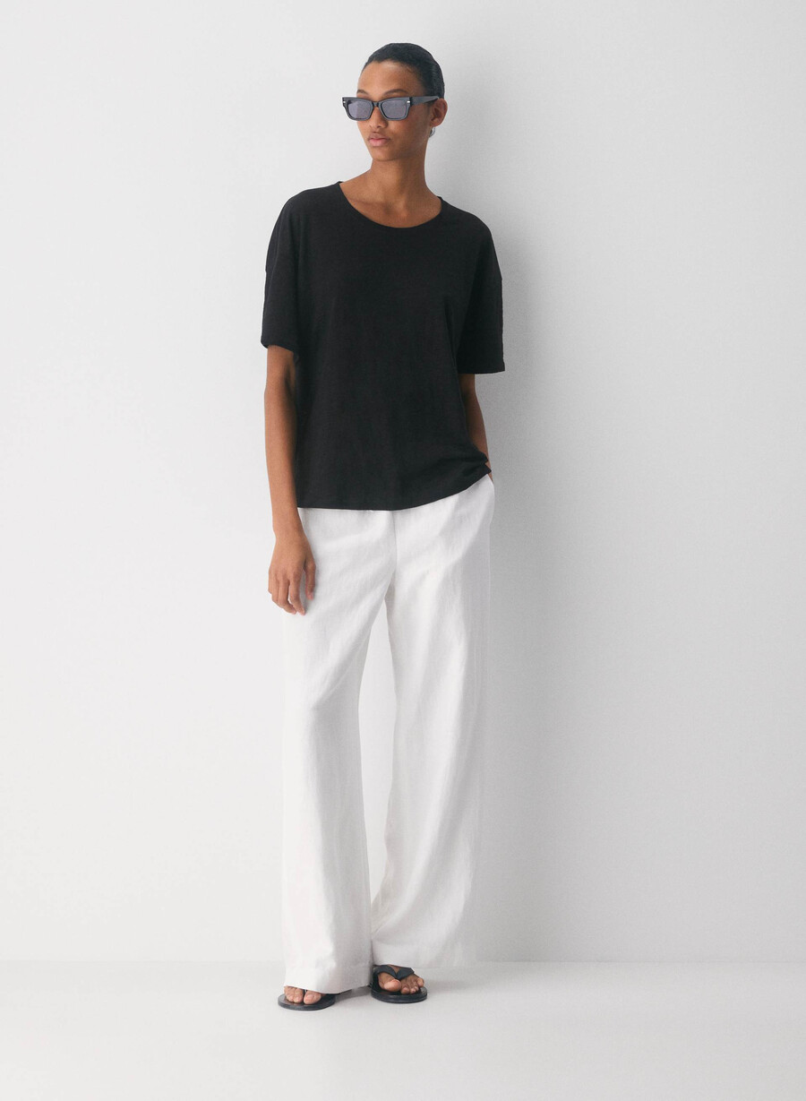 tricou loom linen quay negru