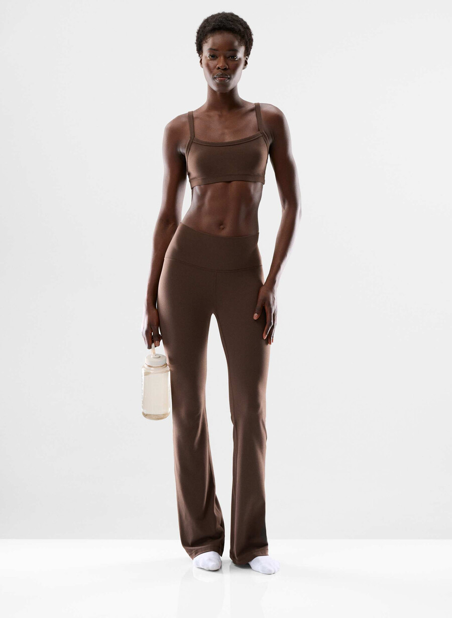 colanți butter cheeky hi-rise flare 32 maro mocha