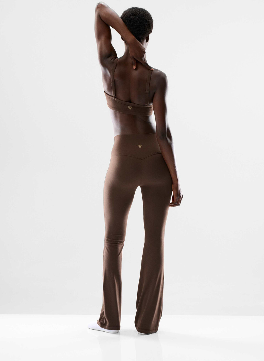 colanți butter cheeky hi-rise flare 32 maro mocha