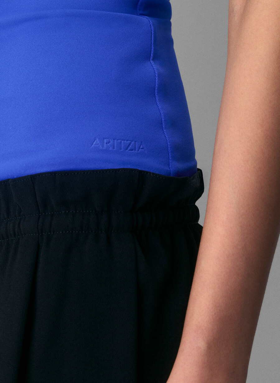 top cu imprimeu halter original contour optimum ablaze blue