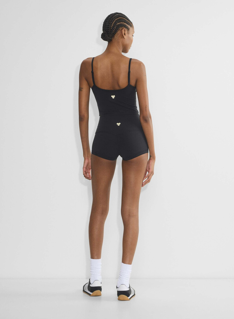 pantaloni scurți butter cheeky hi-rise 38 cm negri
