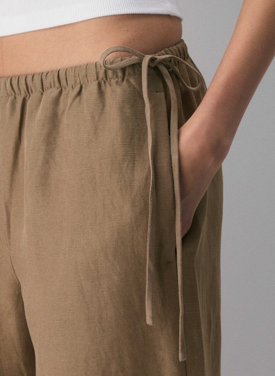 pantaloni artizanali cruiselinen folio maro