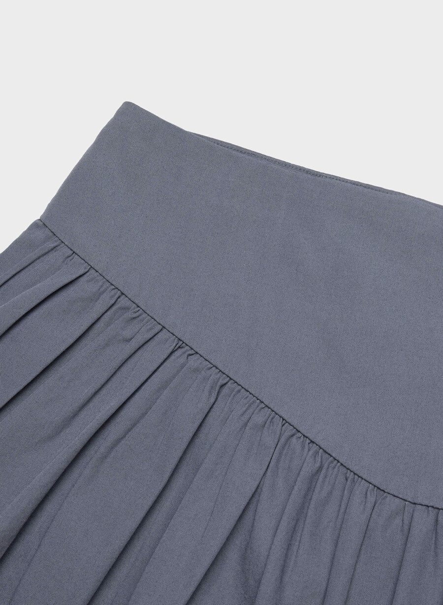 slipper poplin skort vintage navy
