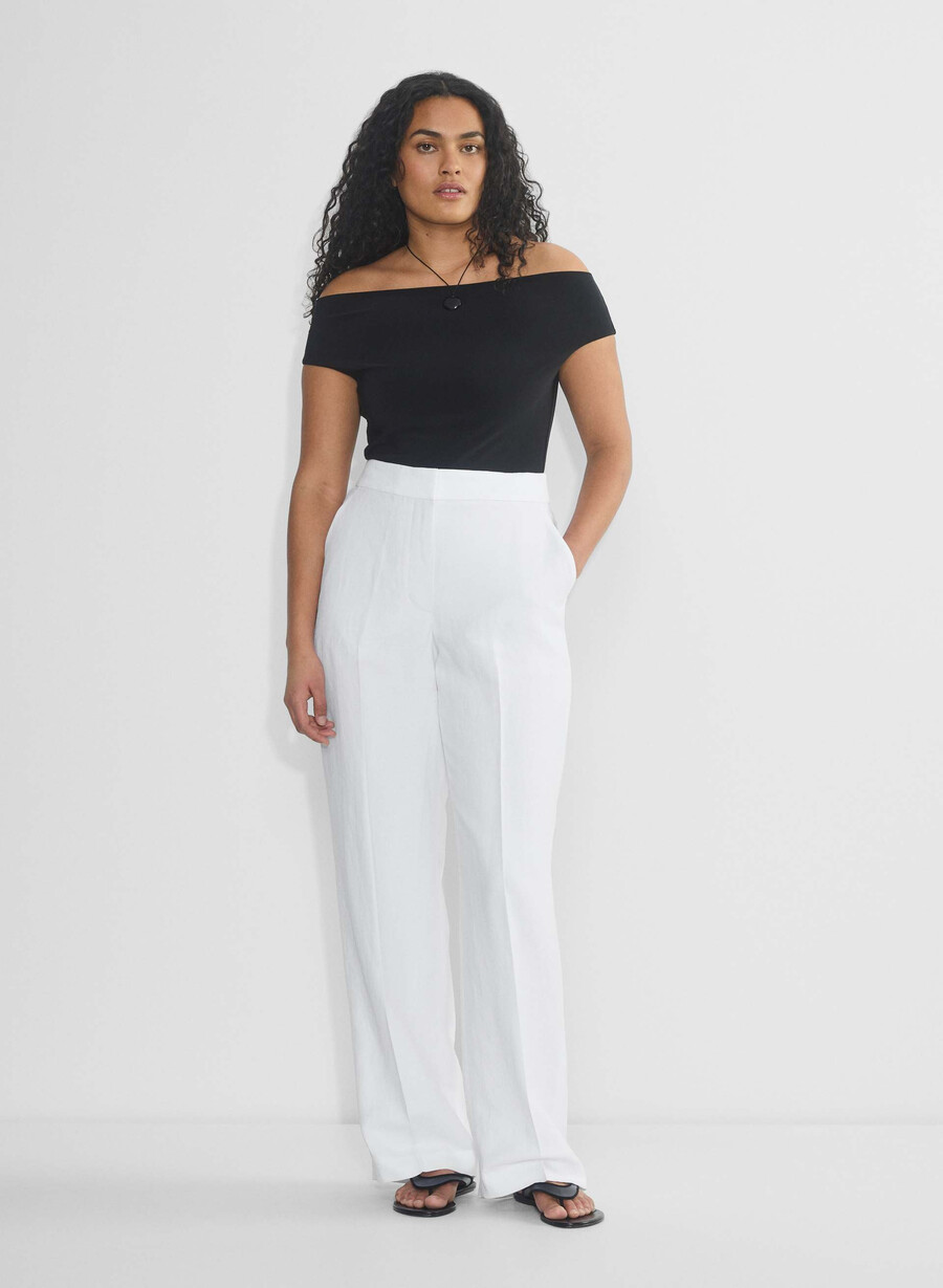 pantalonii limitless pant cu croială curbată - cruiselinen albi