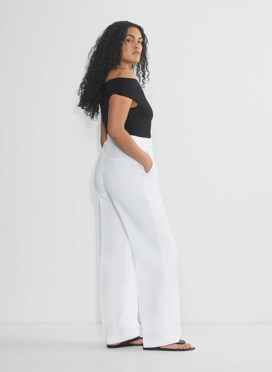 pantalonii limitless pant cu croială curbată - cruiselinen albi