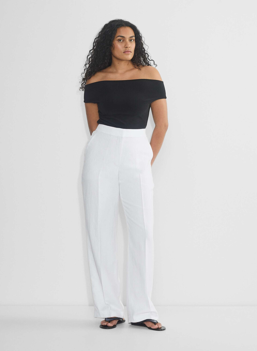pantalonii limitless pant cu croială curbată - cruiselinen albi