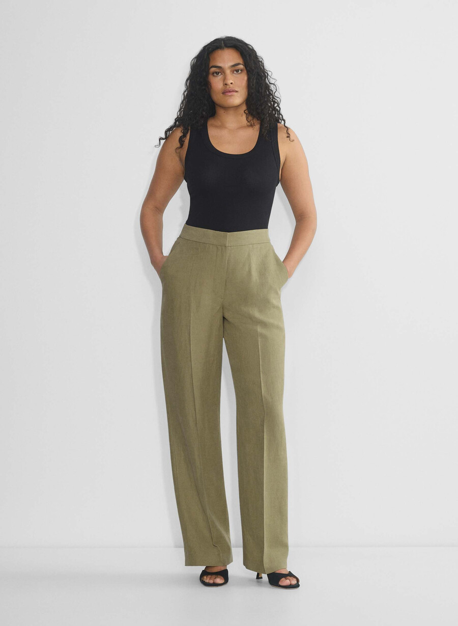 pantalonii limitless pant cu croială curbată - cruiselinen sundried olive