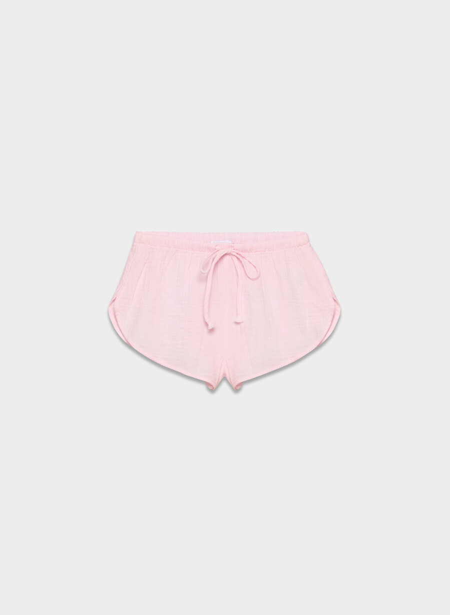 pantaloni scurți airplush cotton villa roz villa