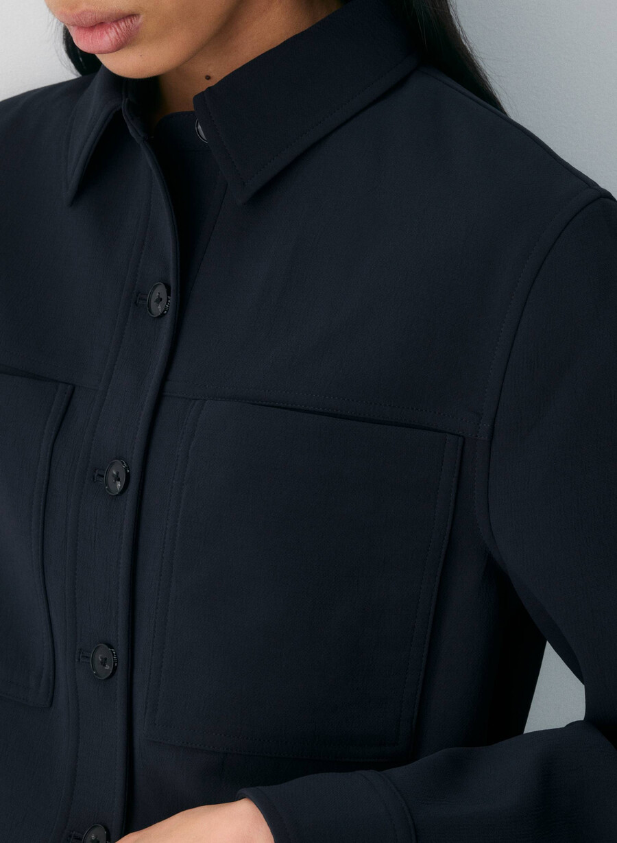 jachetă scurtă mică - crepette dark night navy
