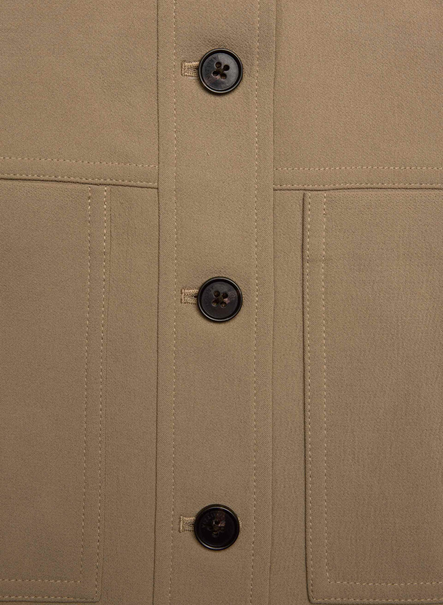 jachetă scurtă mică - crepette folio maro