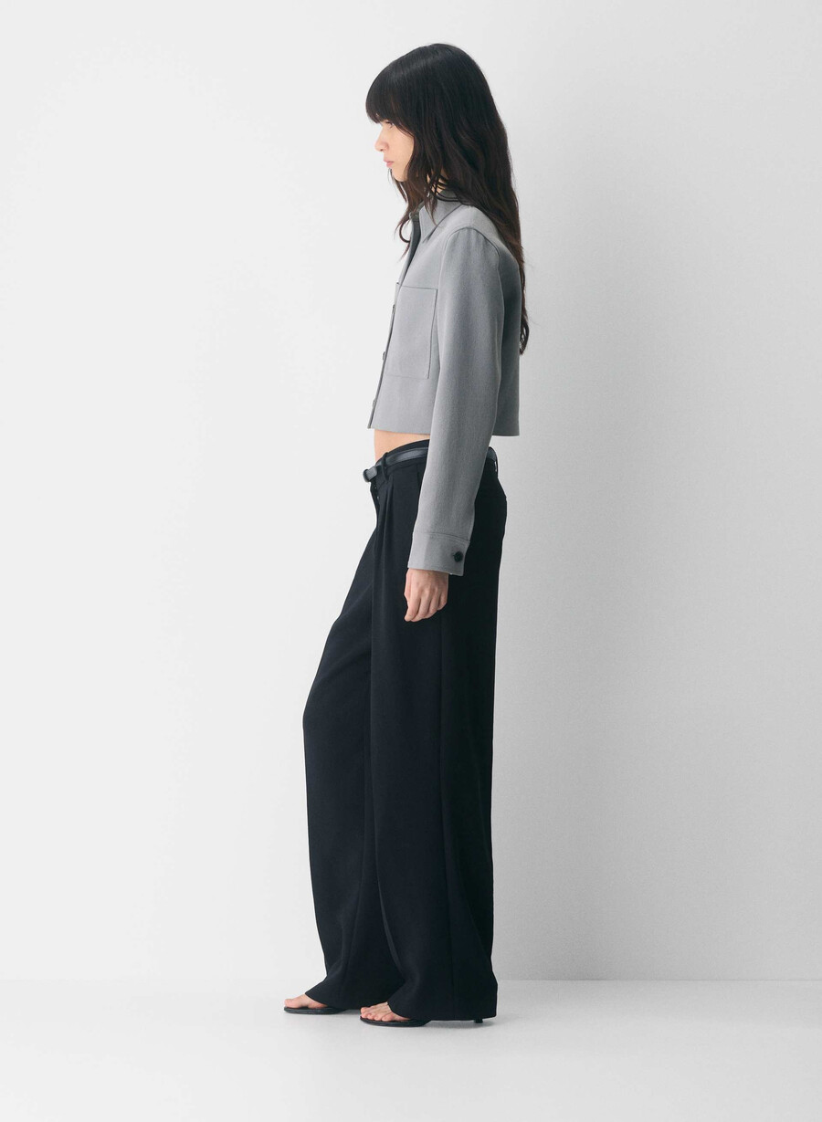 jachetă scurtă mică - crepette riverstone grey