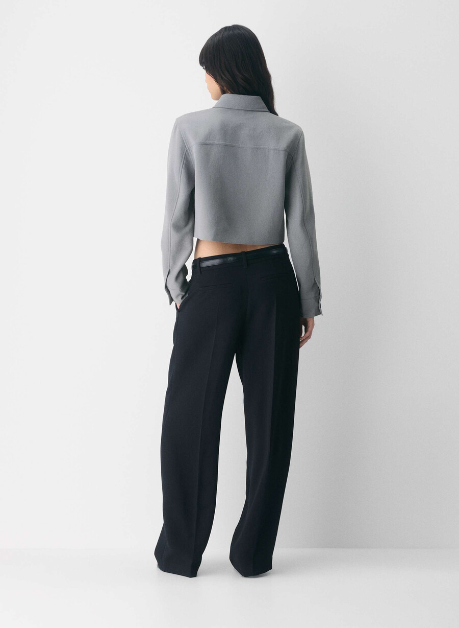 jachetă scurtă mică - crepette riverstone grey