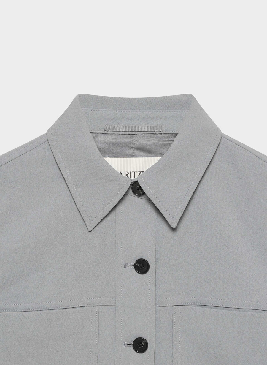 jachetă scurtă mică - crepette riverstone grey
