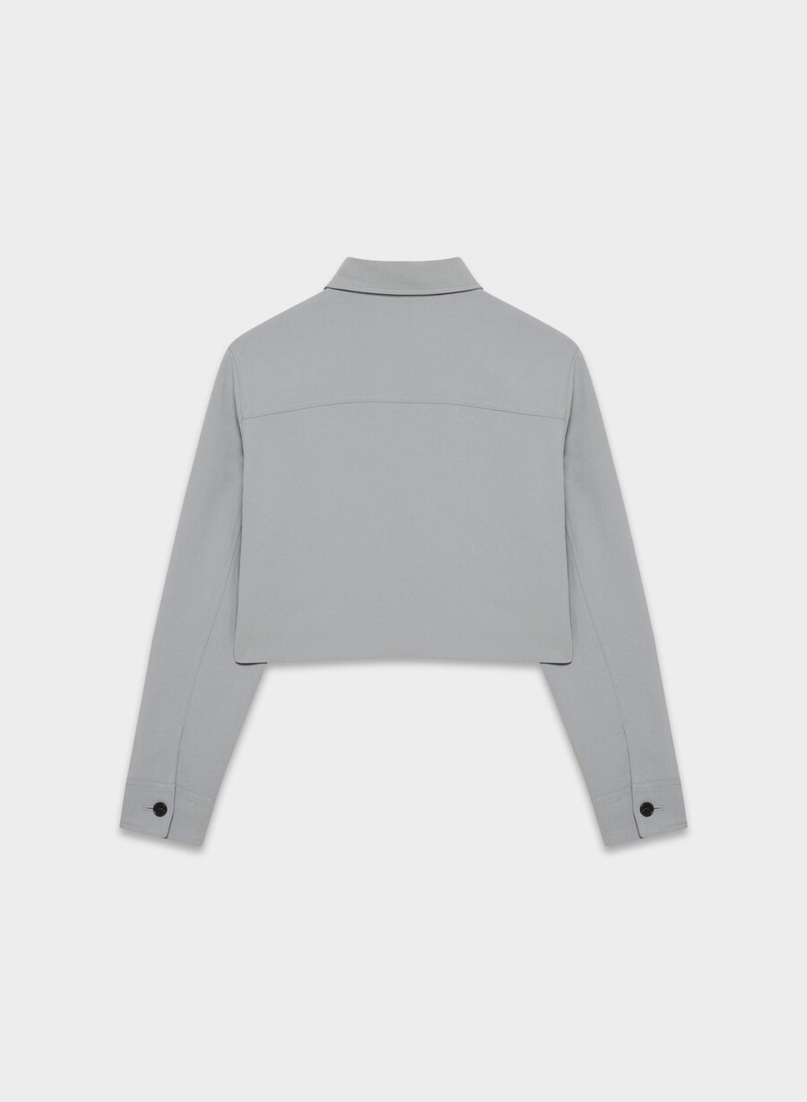 jachetă scurtă mică - crepette riverstone grey