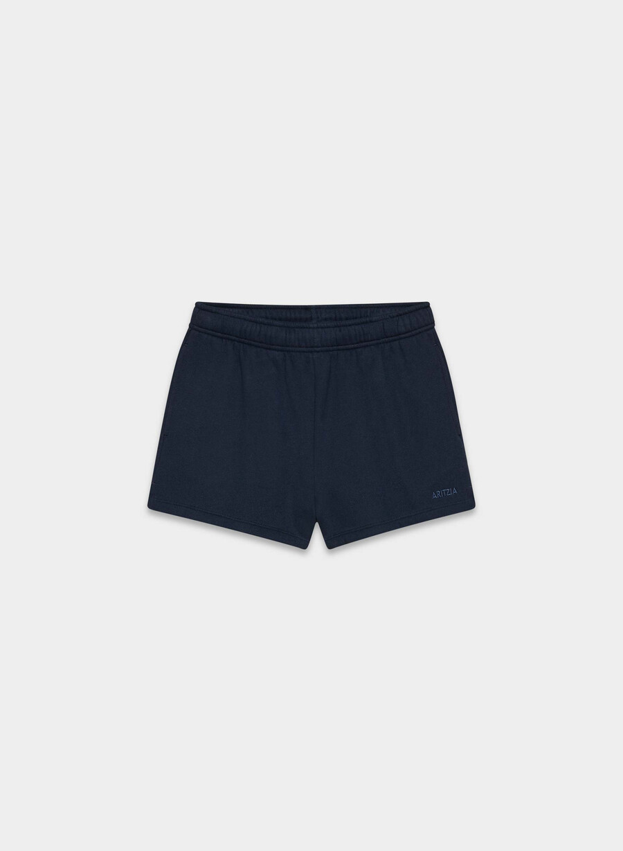 pantaloni scurți mini confortabili din fleece cu talie înaltă mega admiral
