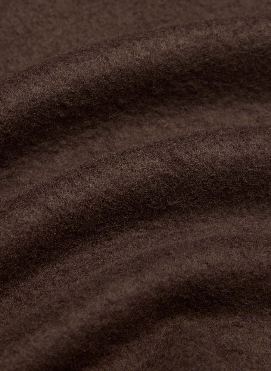 pantaloni scurți mini cozy sweatfleece mega hi-rise maro mocha