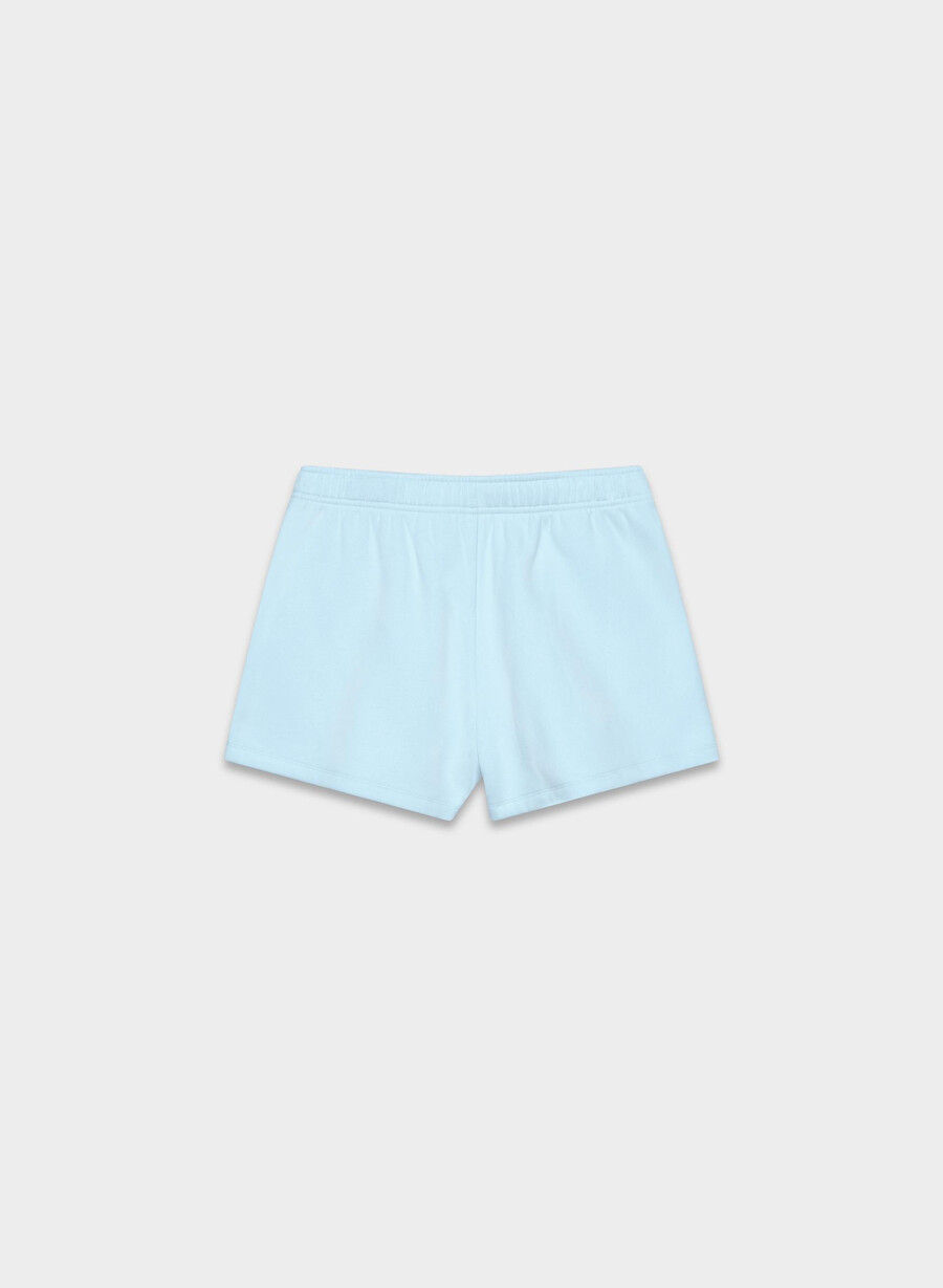 pantaloni scurți mini cozy sweatfleece mega hi-rise villa blue