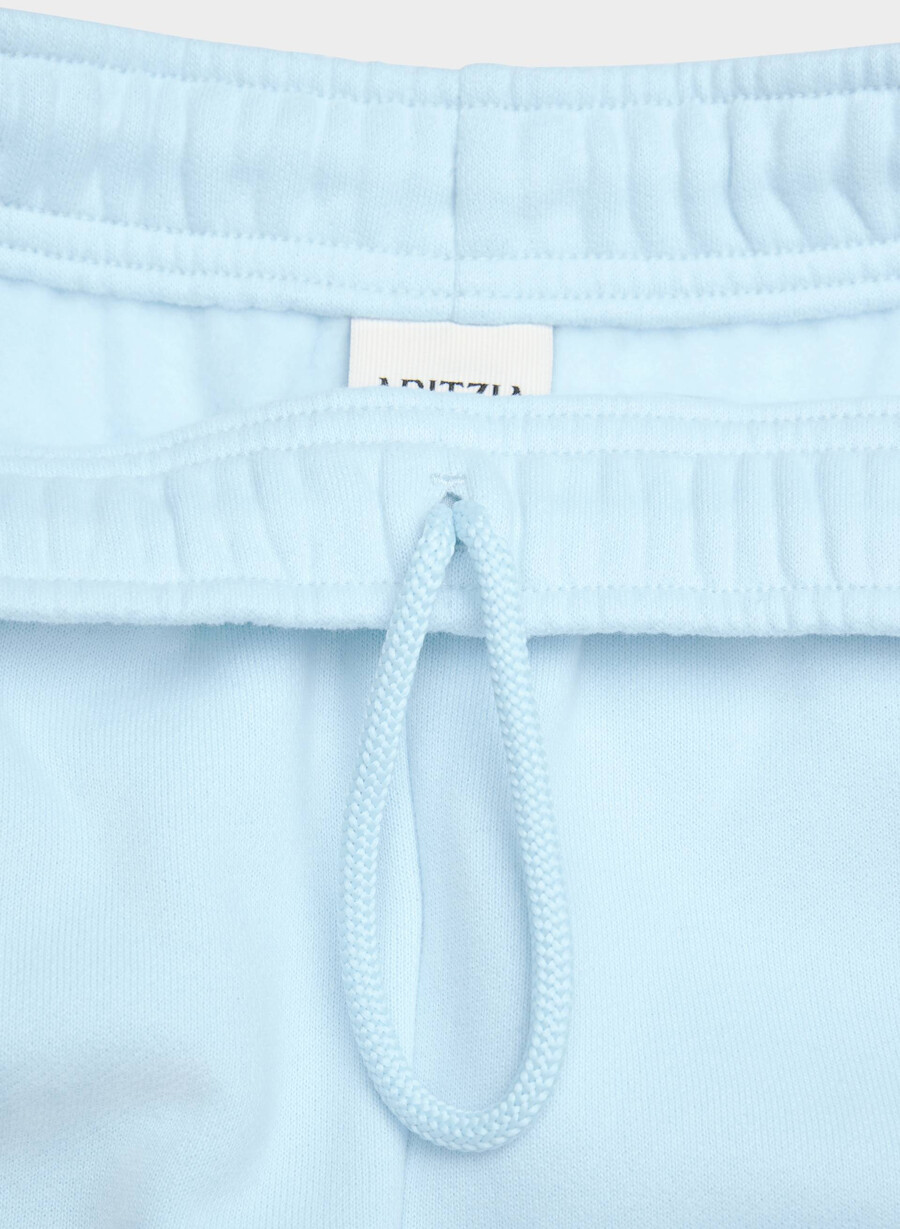 pantaloni scurți mini cozy sweatfleece mega hi-rise villa blue