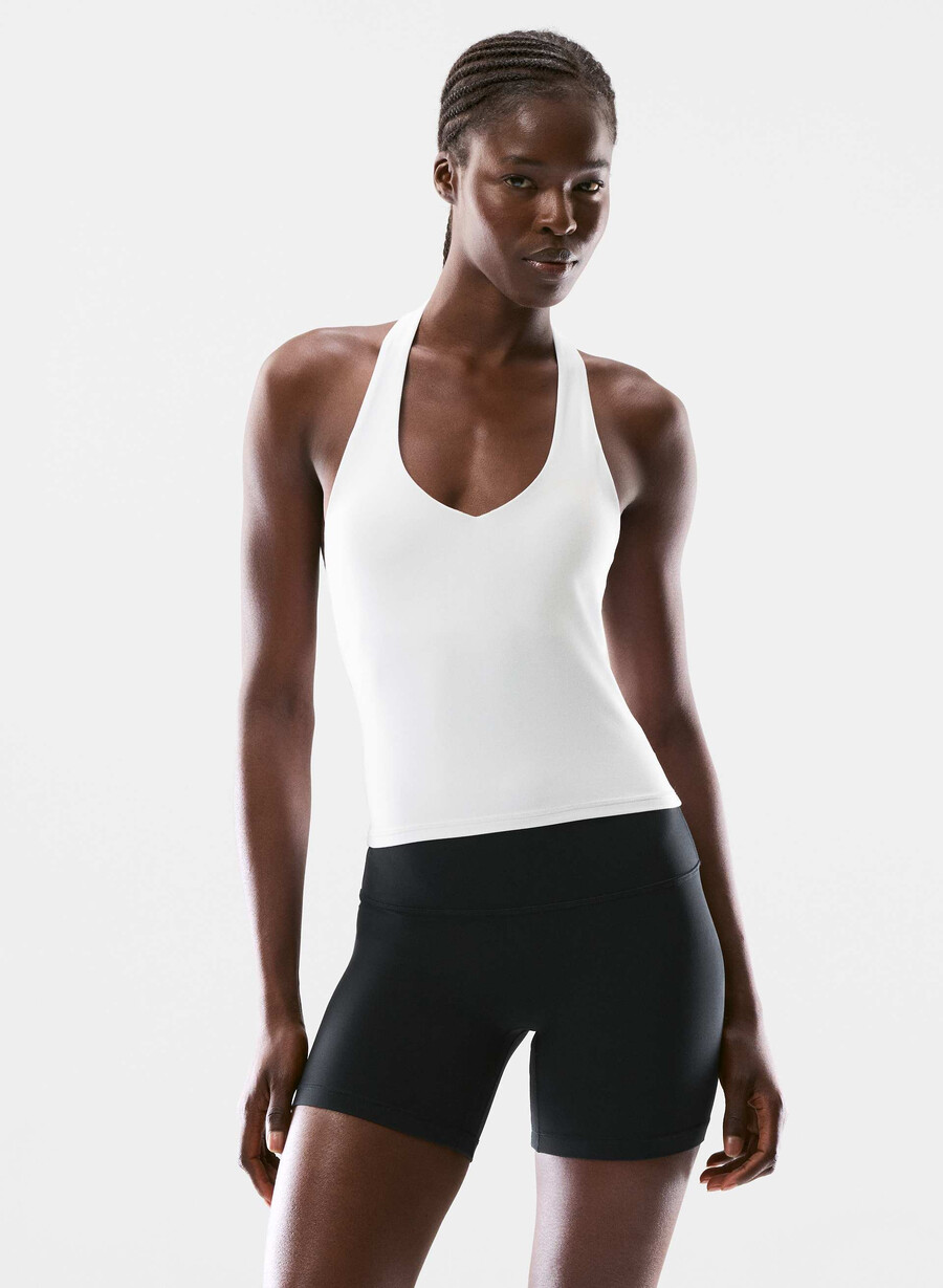 maiou sport butter prime halter alb brillant