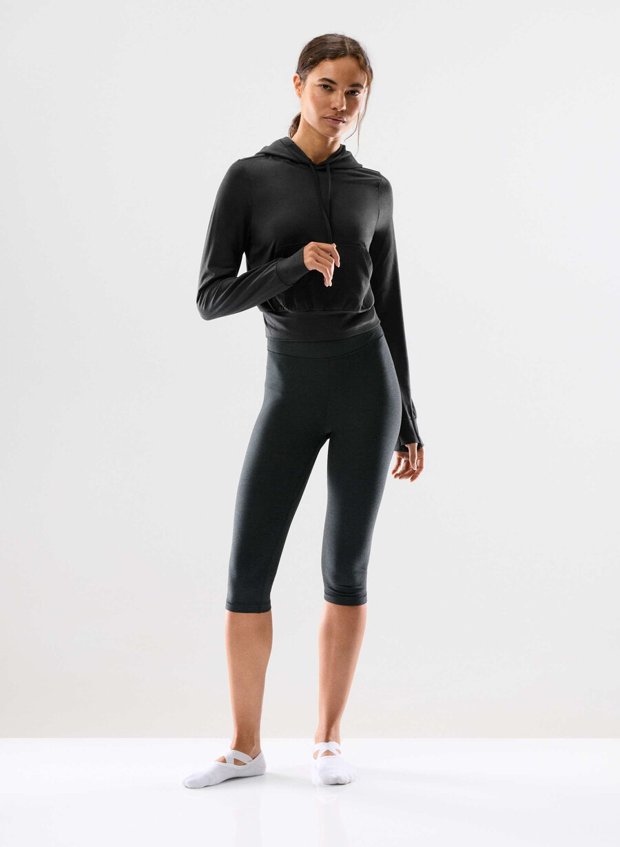 pantaloni scurți softwhip flawless cu talie înaltă negru-chinese