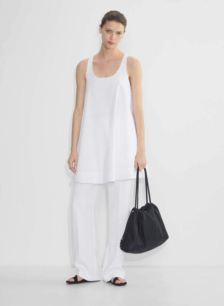 rochie conscious poplin alb brillant