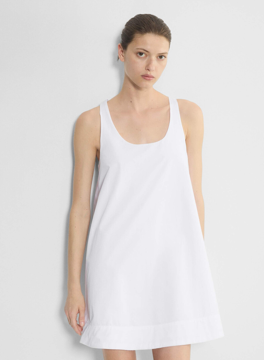 rochie conscious poplin alb brillant