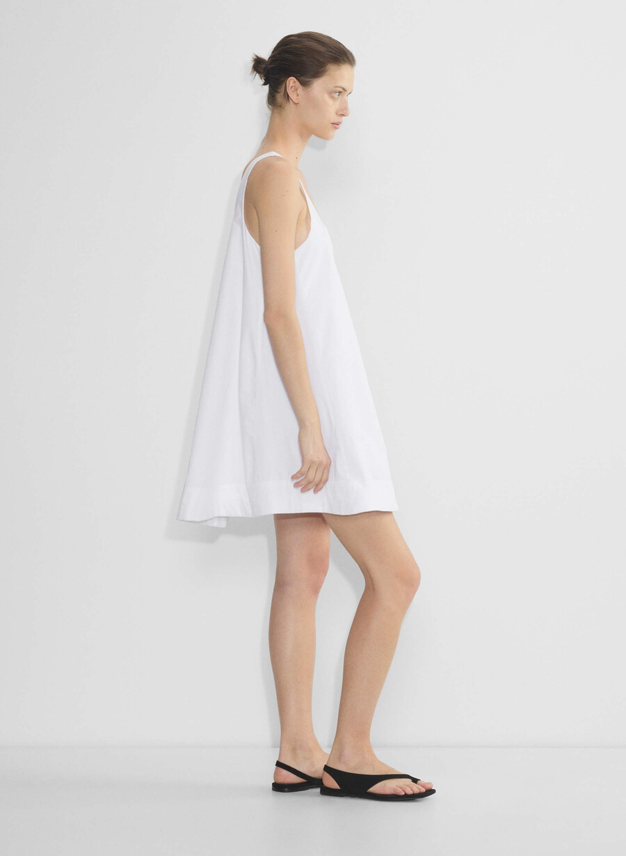 rochie conscious poplin alb brillant