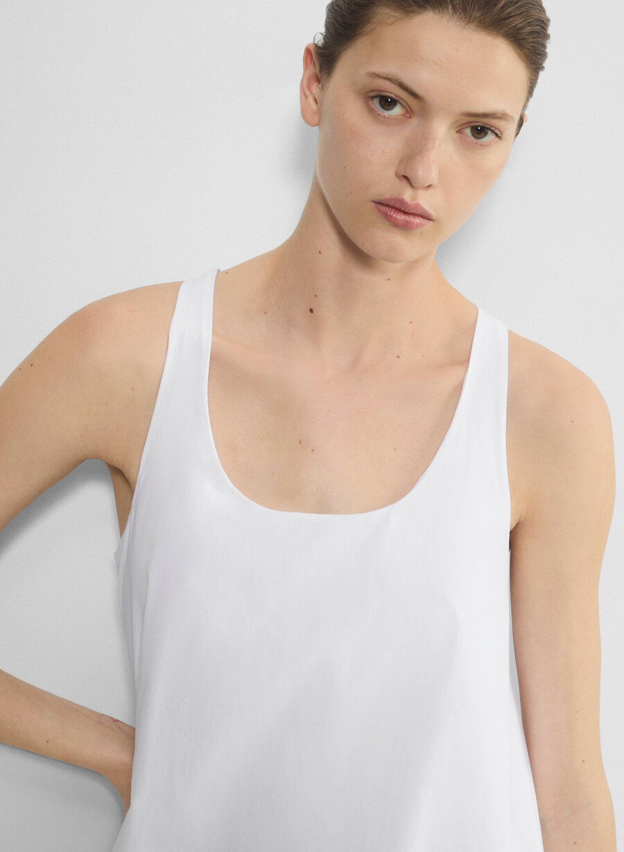 rochie conscious poplin alb brillant