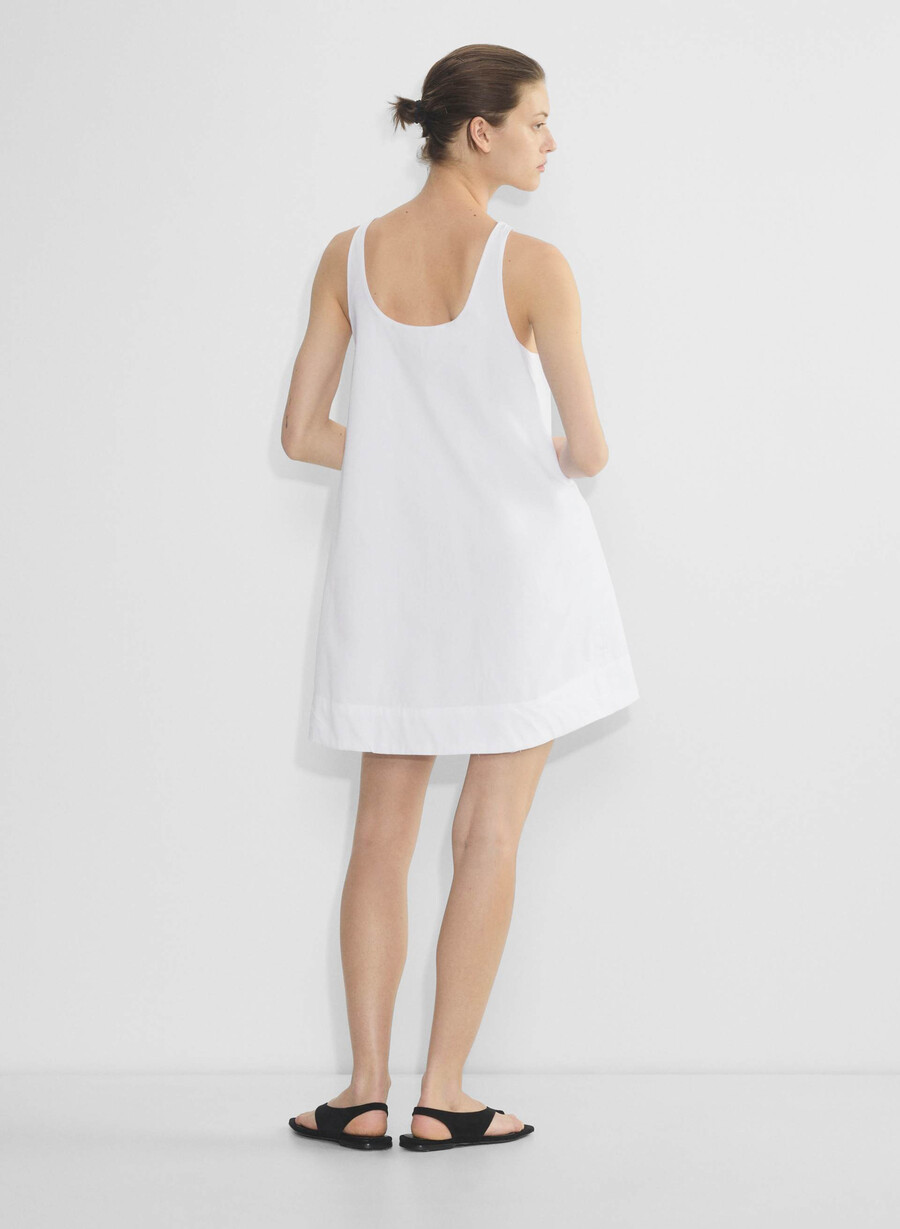rochie conscious poplin alb brillant