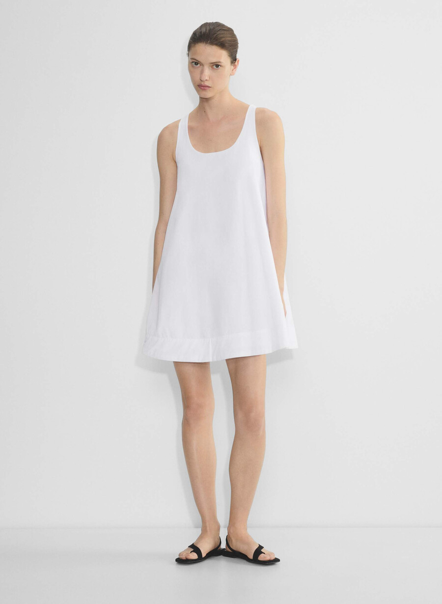 rochie conscious poplin alb brillant