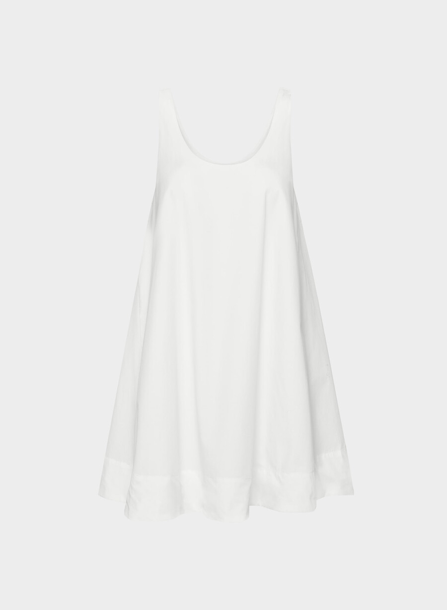 rochie conscious poplin alb brillant