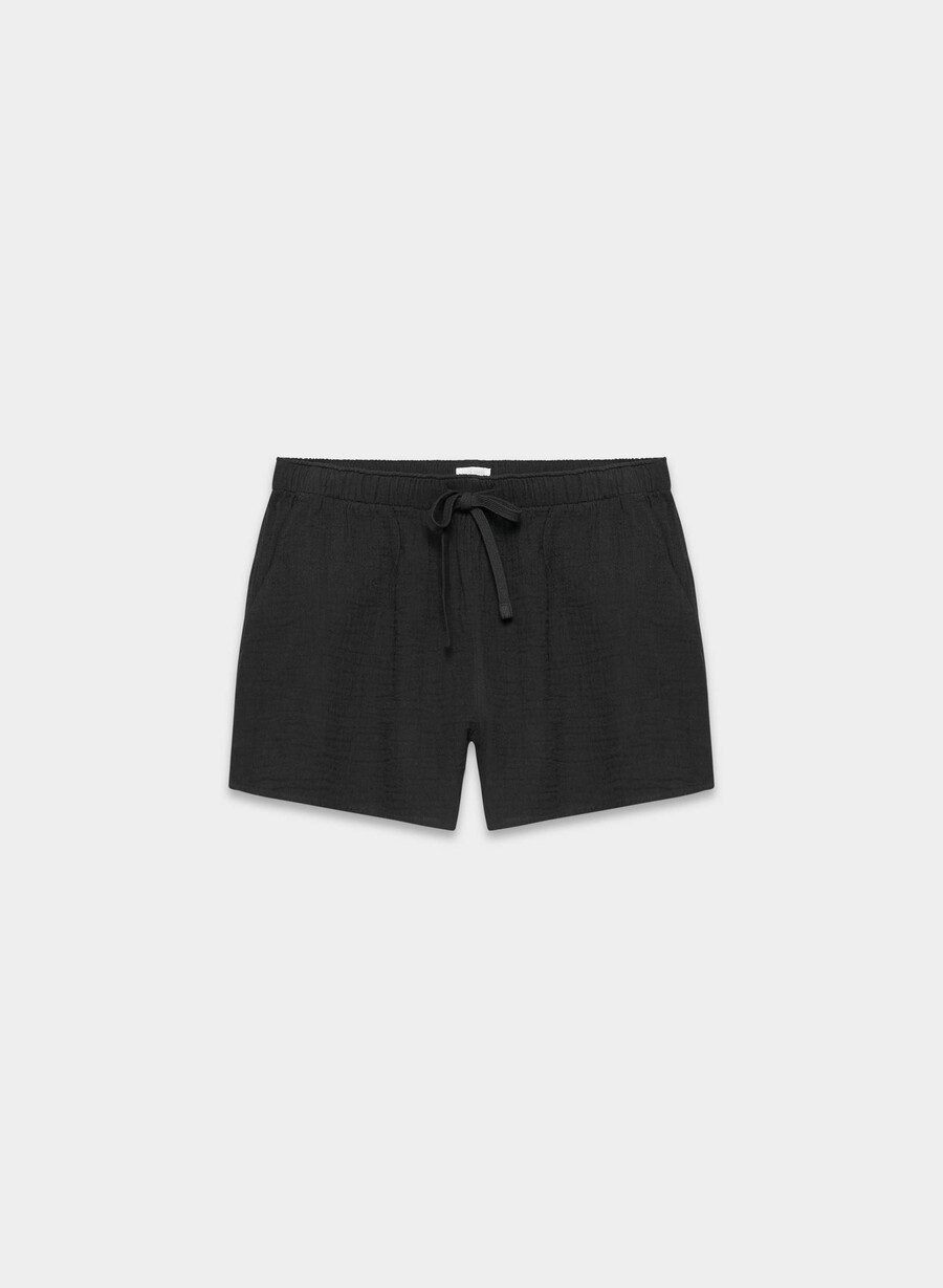 pantaloni scurți airplush cotton sail negri