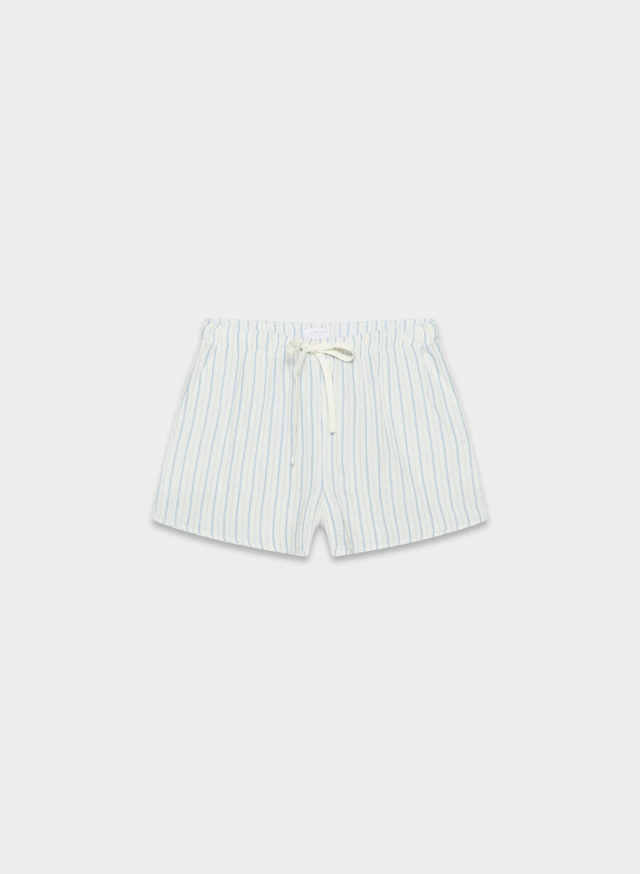 pantaloni scurți airplush cotton cu velă thea strp lt brfr b