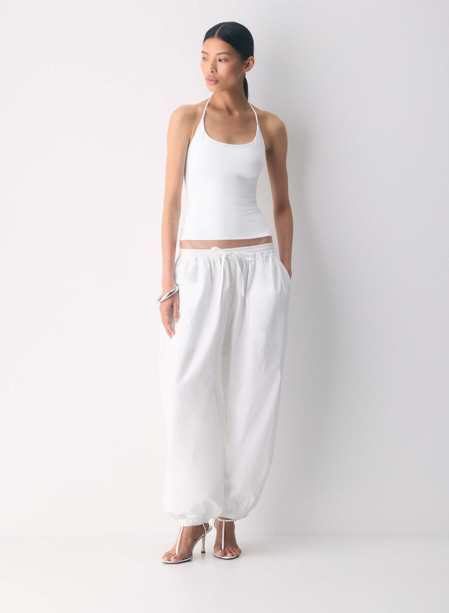 top original contour grace halter alb brillant