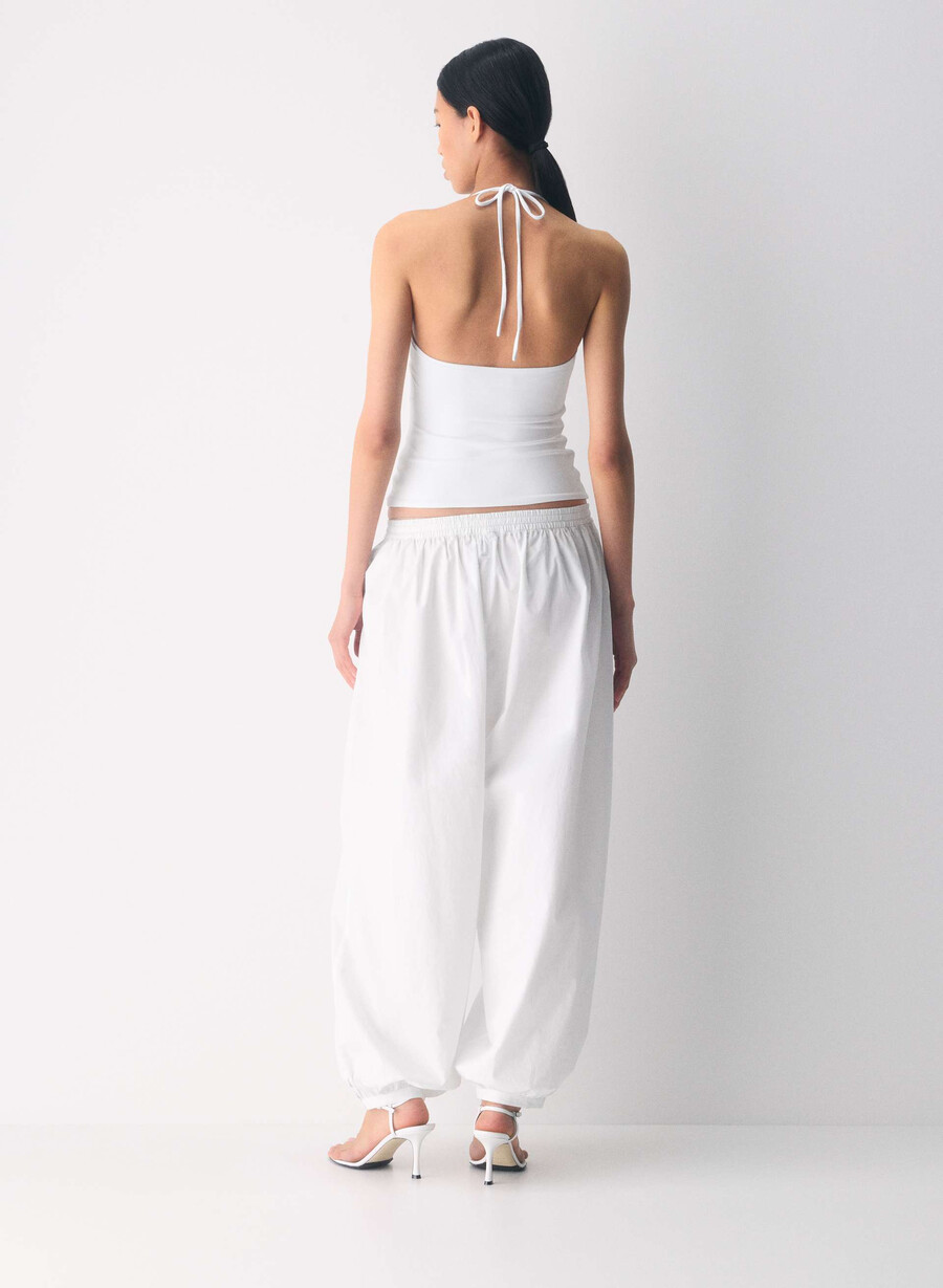 top original contour grace halter alb brillant