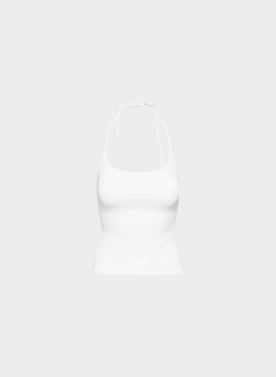 top original contour grace halter alb brillant