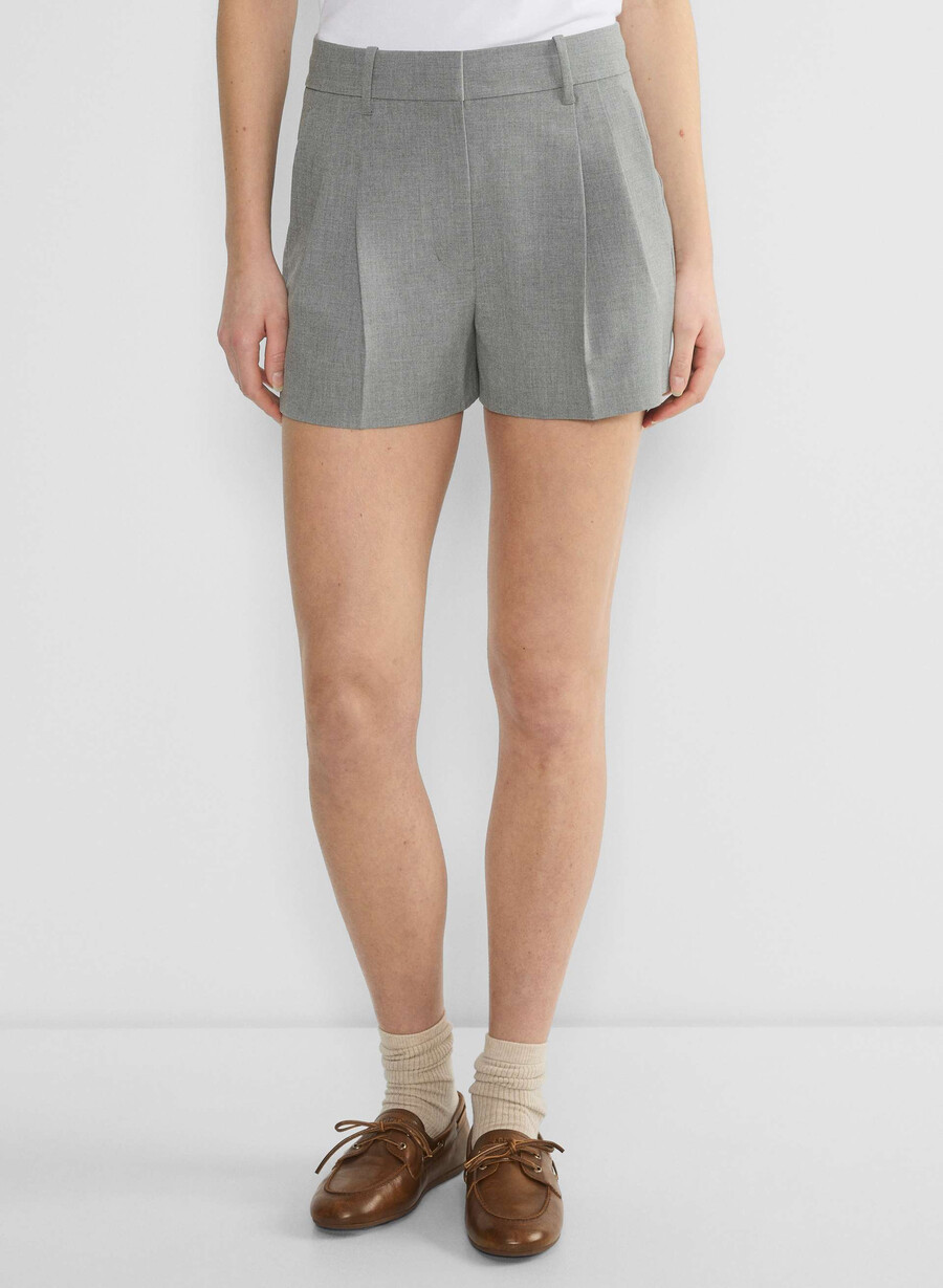 pantaloni scurți the effortless short mini - ressential light heather dark grey