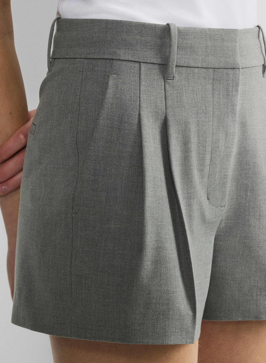 pantaloni scurți the effortless short mini - ressential light heather dark grey