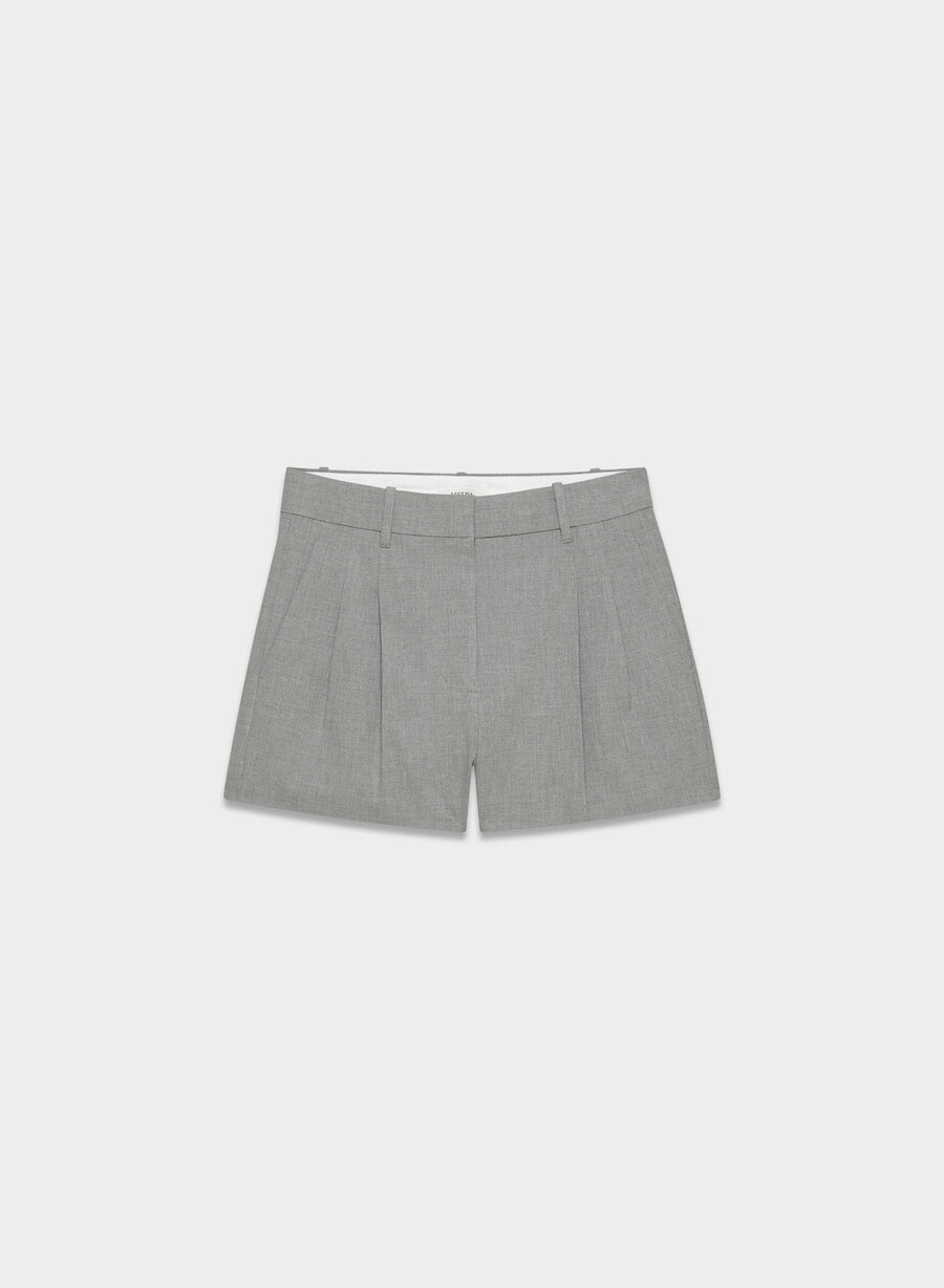 pantaloni scurți the effortless short mini - ressential light heather dark grey