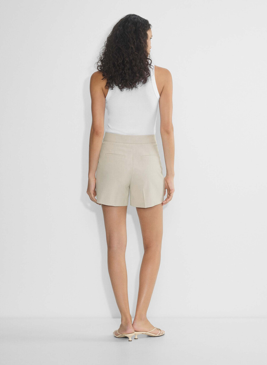 pantaloni scurți limitless short pentru coapsă medie - ressential light heather matte pearl