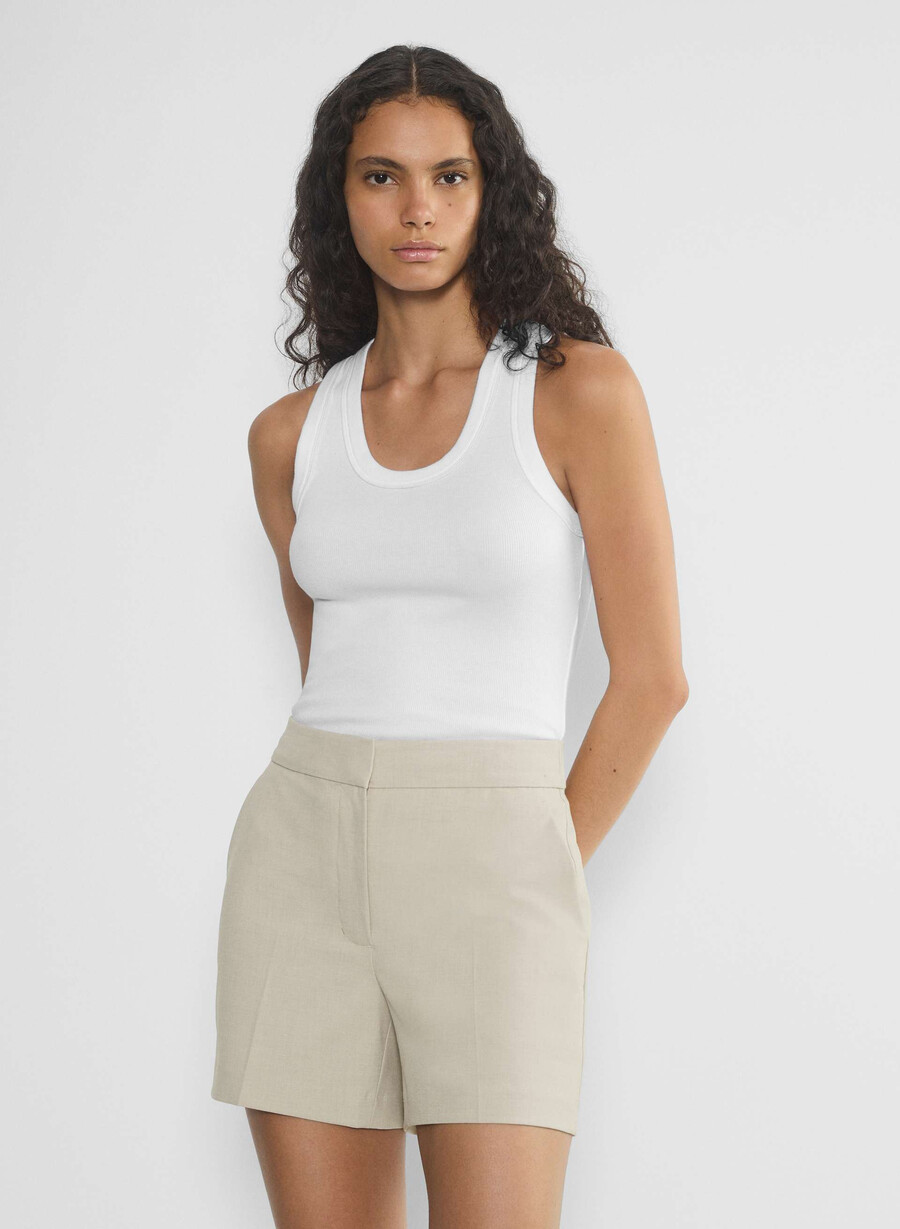 pantaloni scurți limitless short pentru coapsă medie - ressential light heather matte pearl