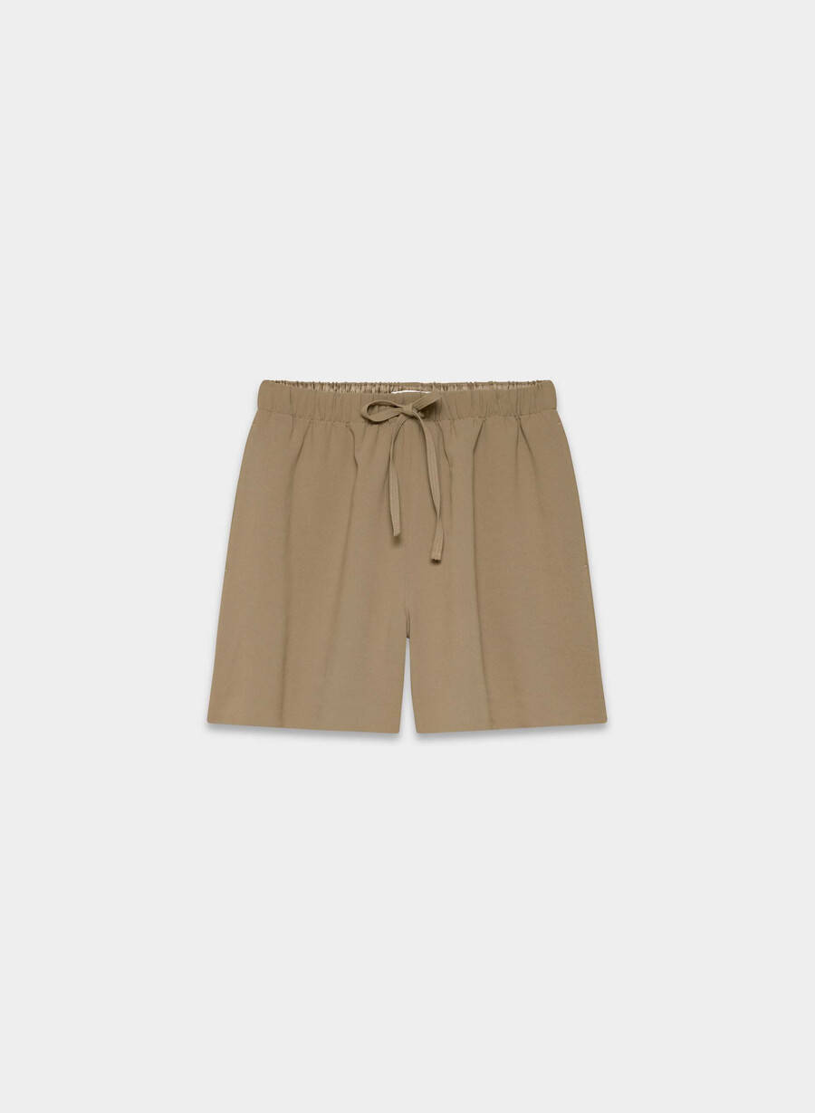 pantaloni scurți lodge short pentru coapsă medie - crepette folio maro