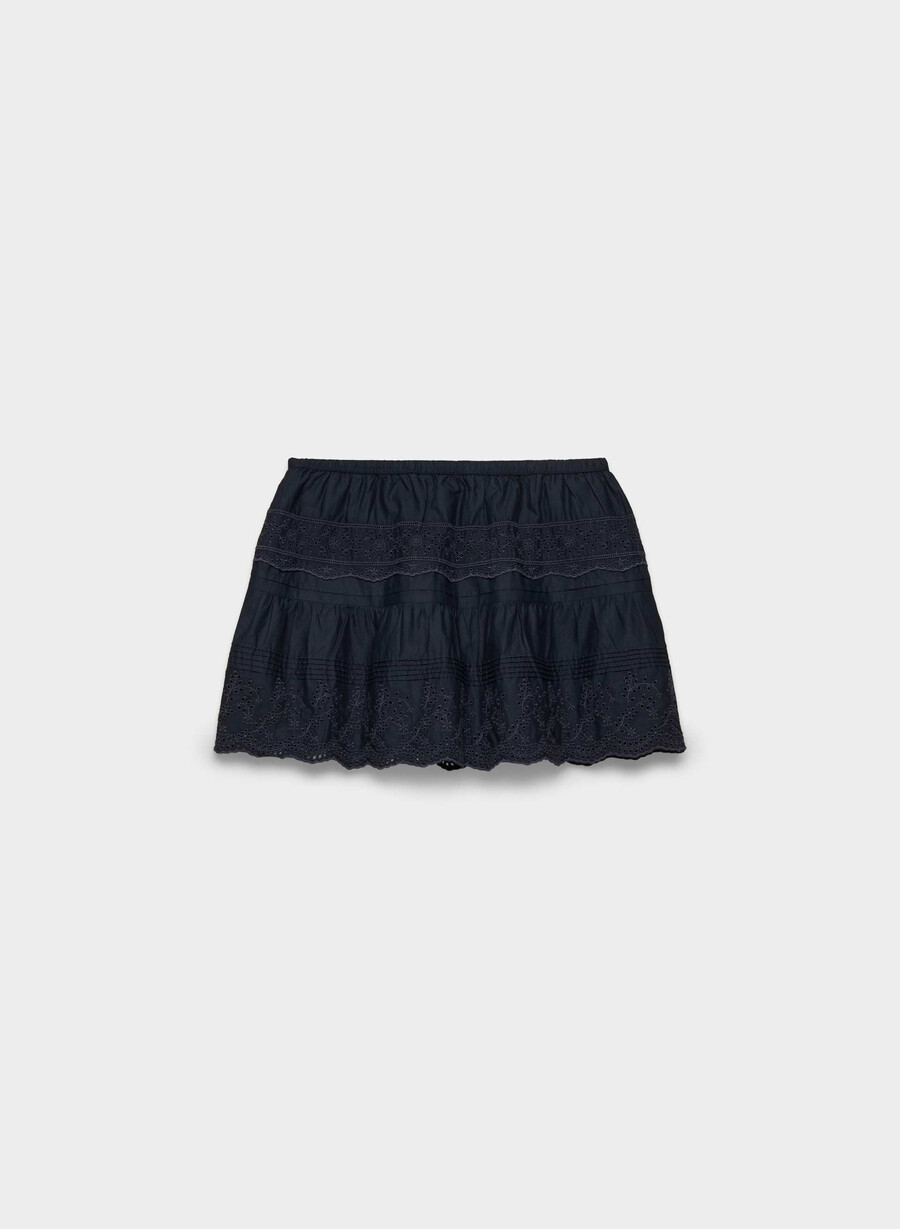 fustă connie din poplin admiral