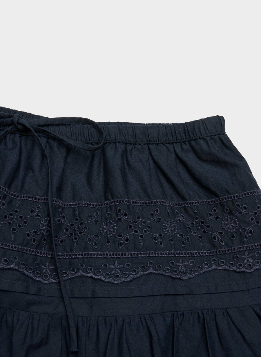 fustă connie din poplin admiral