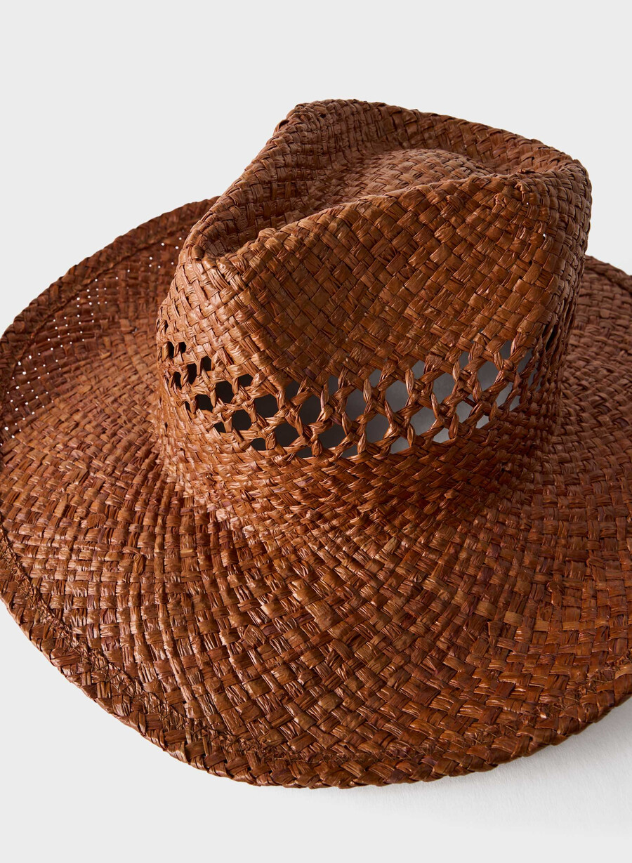 pălărie bask raffia rich camel