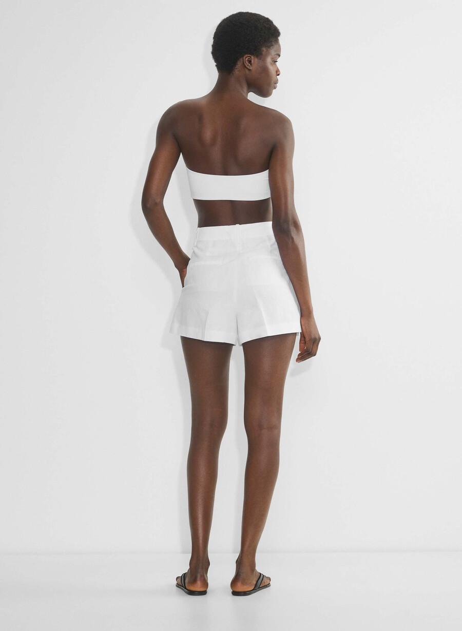 mini-rochie scurtă effortless short cu croială curbată - cruiselinen alb