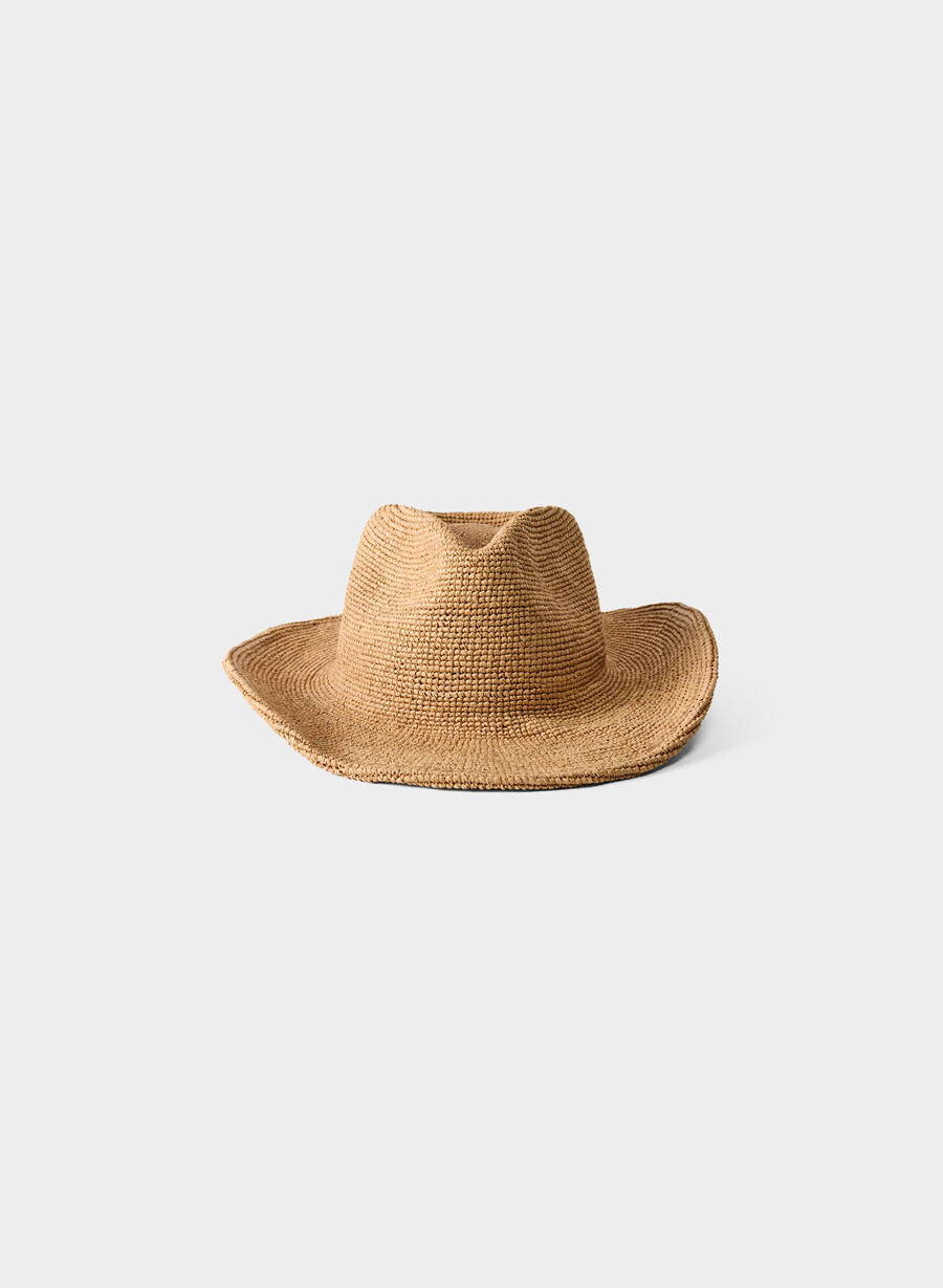 pălărie cowboy lasso raffia pentru femei