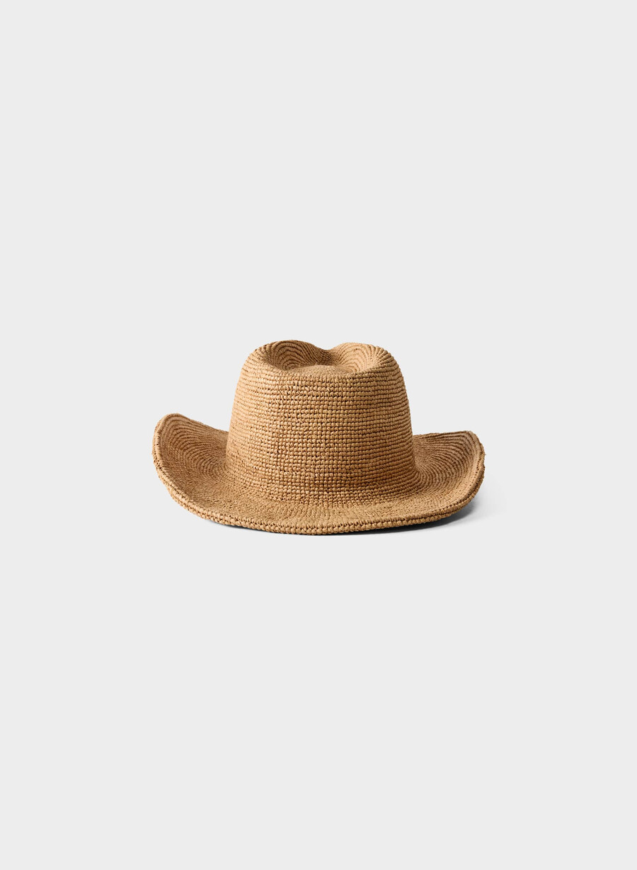 pălărie cowboy lasso raffia pentru femei