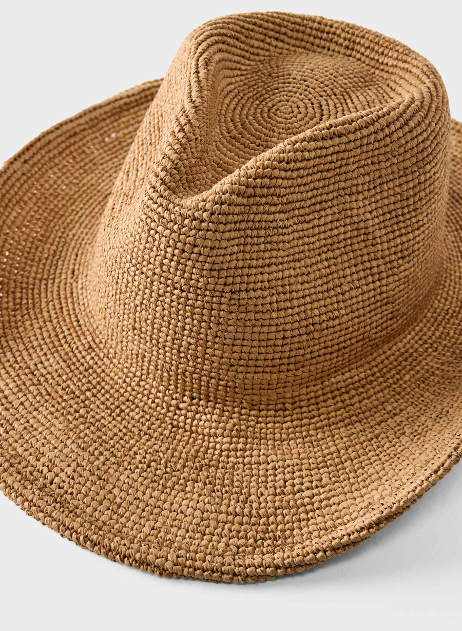pălărie cowboy lasso raffia pentru femei