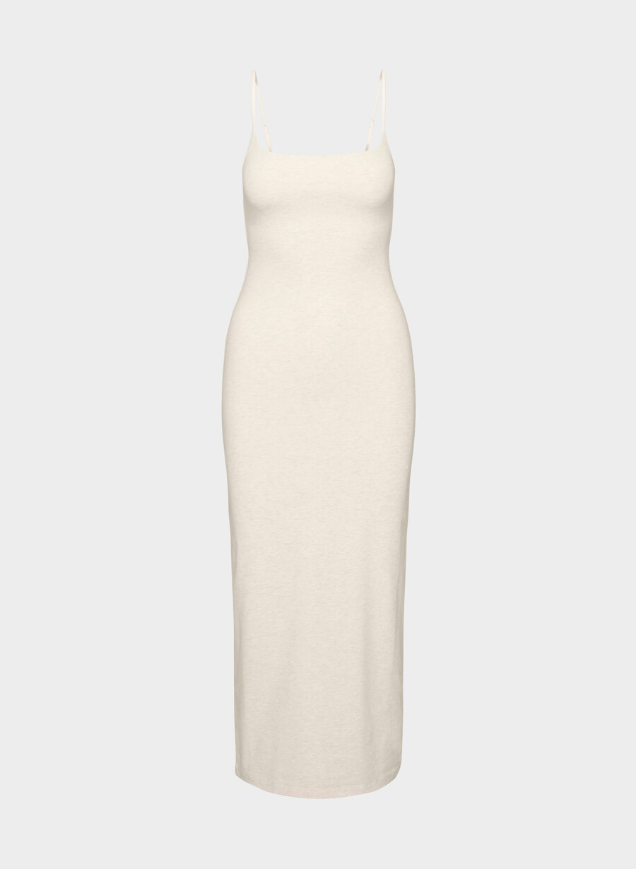 rochie maxi camișon casual contour summon heather light oatmea